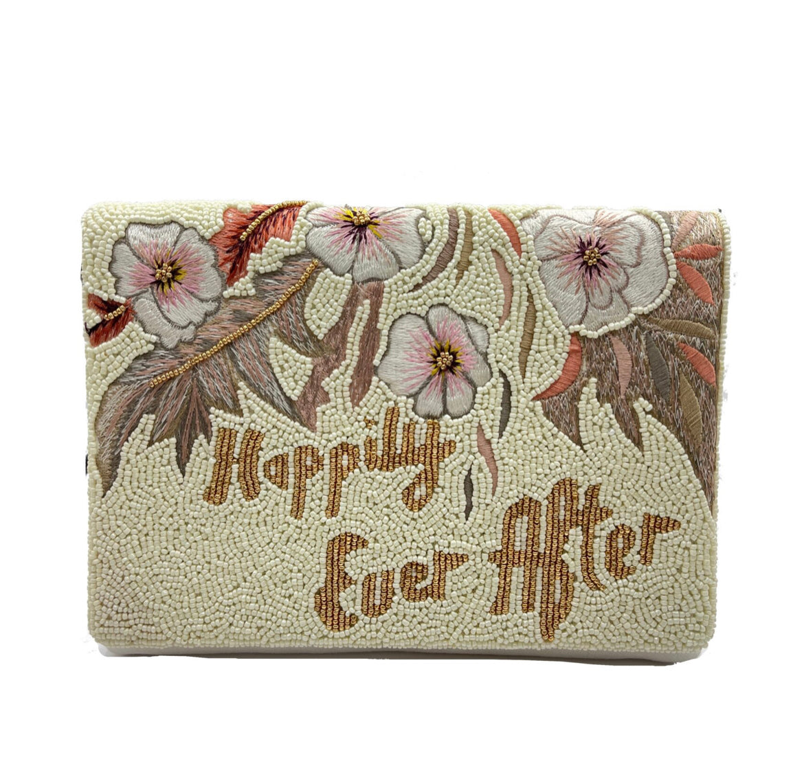 HAPPILY EVER AFTER BEADED CLUTCH LA CHIC