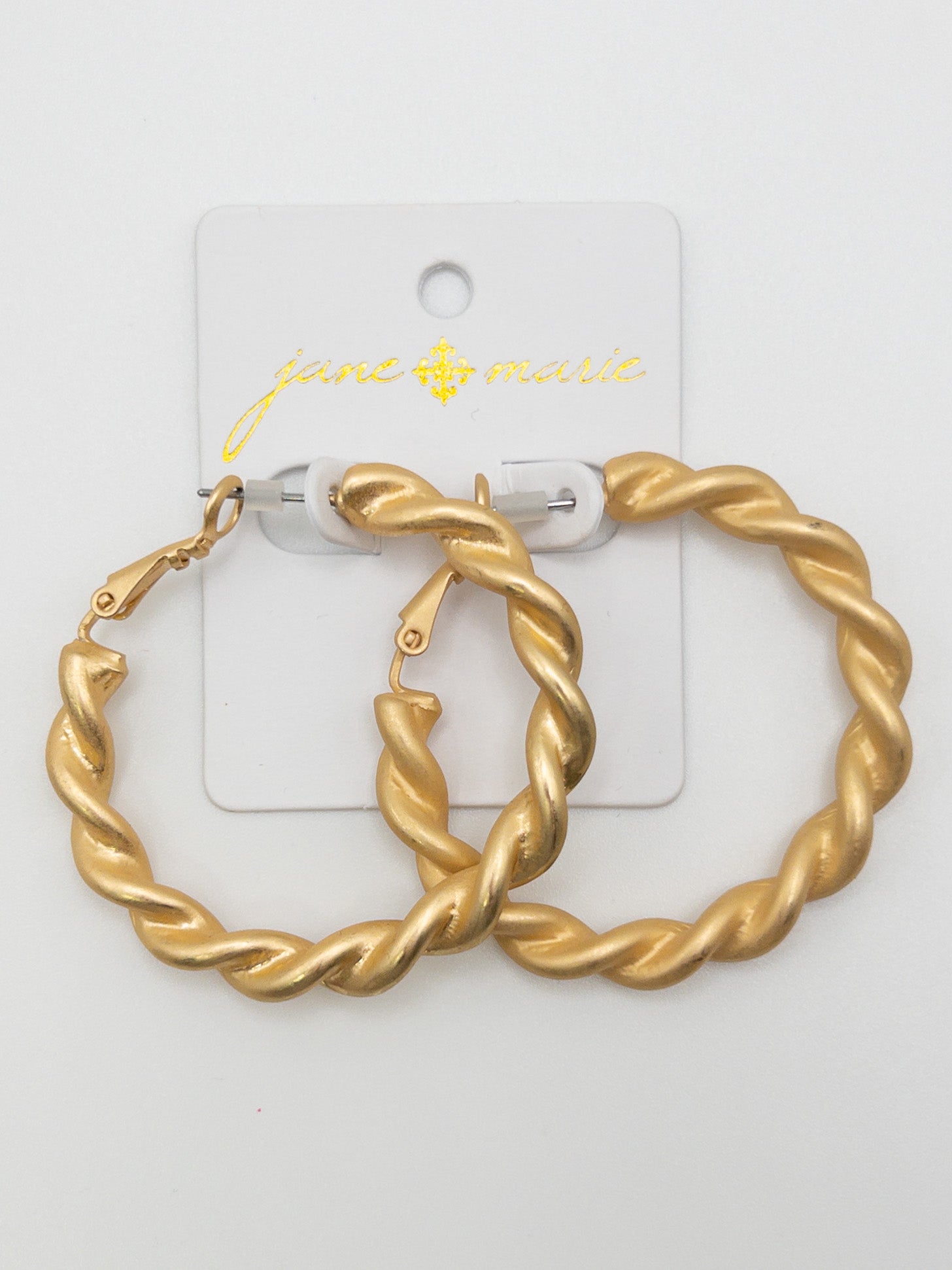 JANE MARIE GOLD HOOP BRAIDED