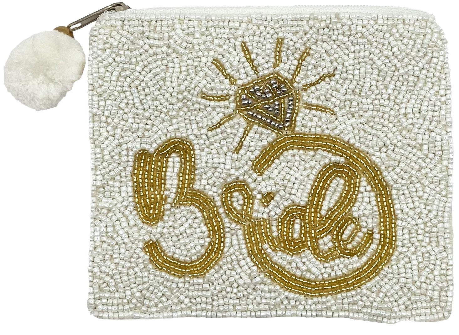 BRIDE RING BEADED COIN POUCH