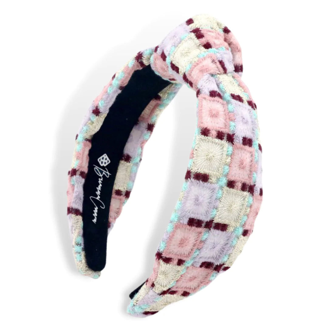 BRIANNA CANNON MULTI COLOR PATCHWORK HEADBAND