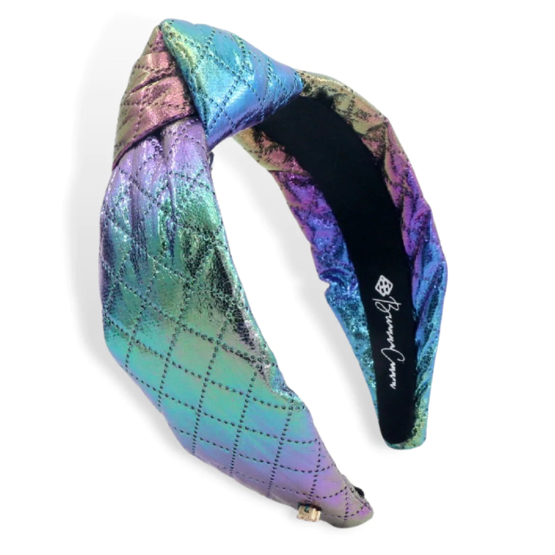 BRIANNA CANNON MERMAID SHIMMER QUILTED HEADBAND