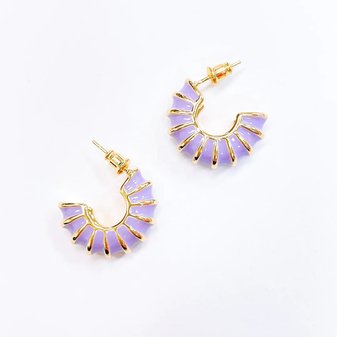 CROUX PURPLE HOOPS TREASURE JEWELS