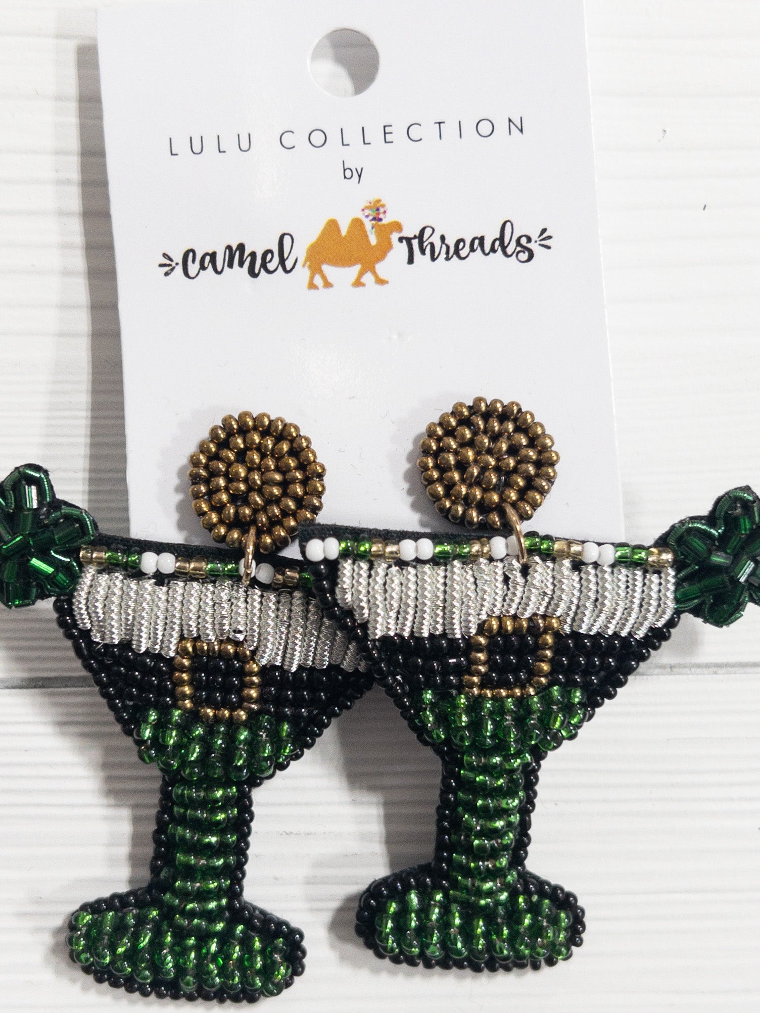 CAMEL THREADS BEADED ST PATRICKS DRINK
