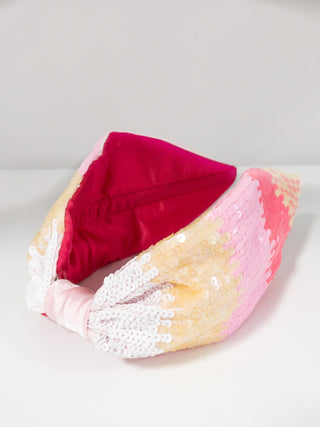 JANE MARIE PINK CREME SEQUINS HEADBAND