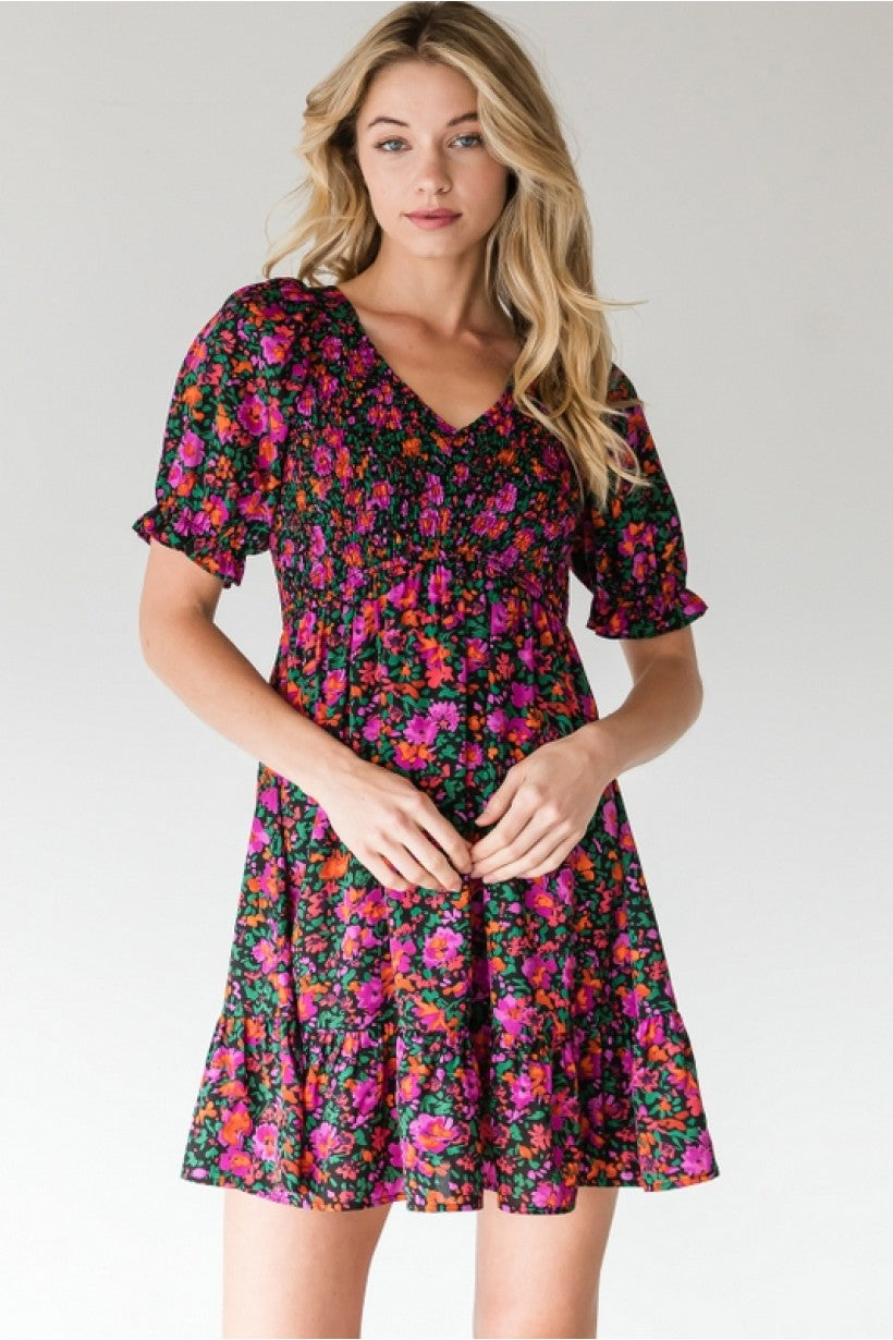 ADRIAN FLORAL DRESS