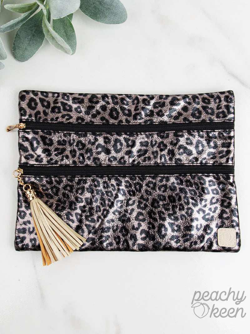 METALLIC JUNGLE DOUBLE ZIPPER VERSI BAG