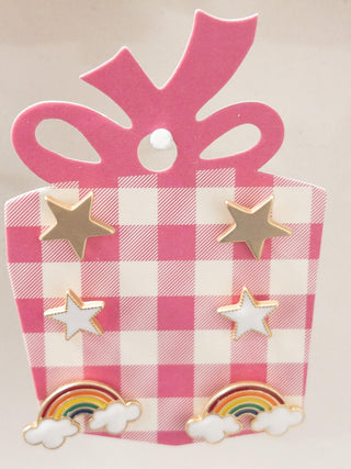 JANE MARIE KIDS STAR RAINBOW STUD PACK