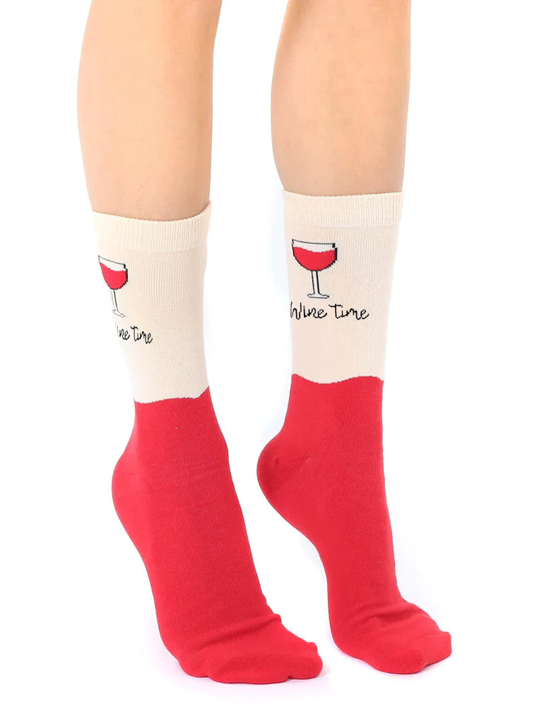 WINE 3D CREW SOCKS